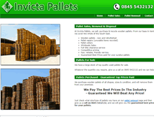 Tablet Screenshot of invictapallets.co.uk